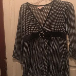 Sheer girl’s plus top